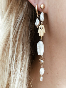 Alexandria Small Pearl Earrings