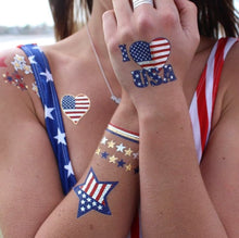 Load image into Gallery viewer, 4th of July Temp Tats - 2 Pack
