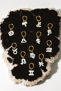 Mother of Pearl Zodiac Earring