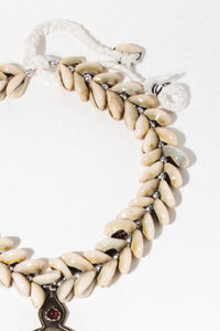 Cowrie Shell Vintage Afghan Necklace