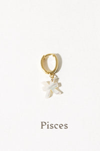 Mother of Pearl Zodiac Earring